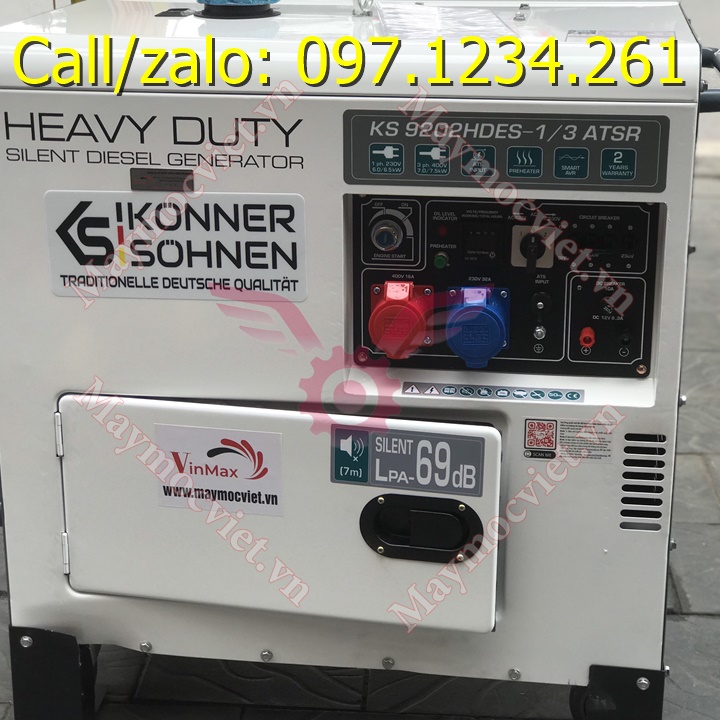 Máy phát điện diesel Konner & Sohnen KS 920HDES